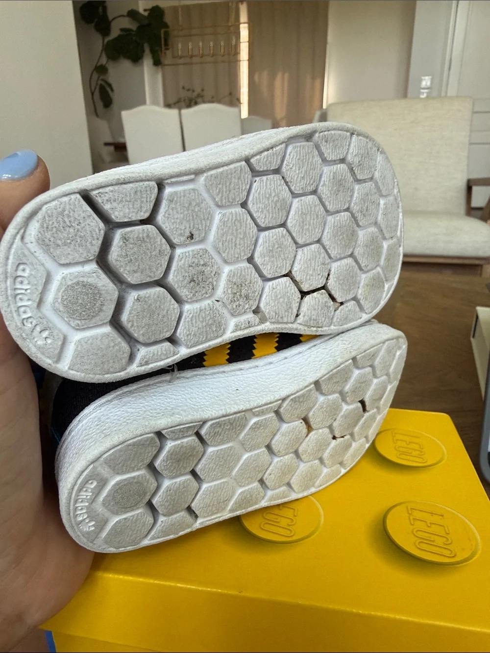 Kids Lego Adidad Black & Yellow Slip-On Sneakers